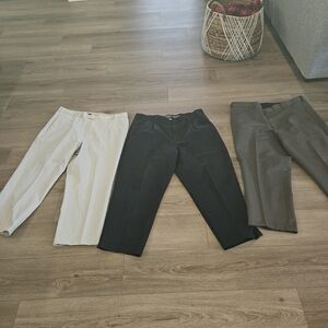 Dockers/ Eddie Bauer Men's Dress Pants in Light Tan, Black, and Dark Gray